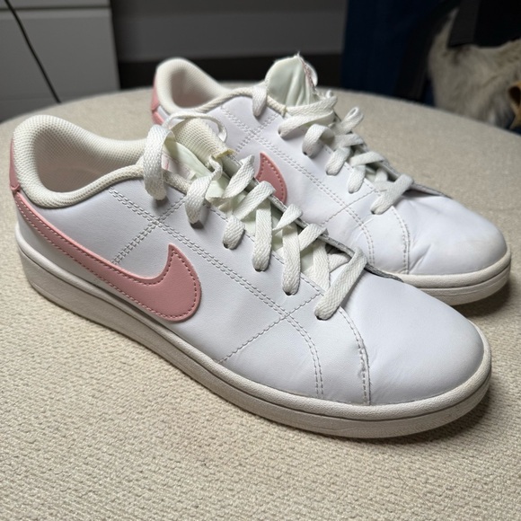 Nike Shoes - Nike Court Royal White and Pink Sneakers Classic Design